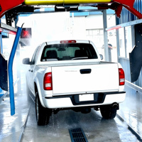 Machine de lavage de voiture sans brosse à mouvement alternatif pour les zones de service routières
