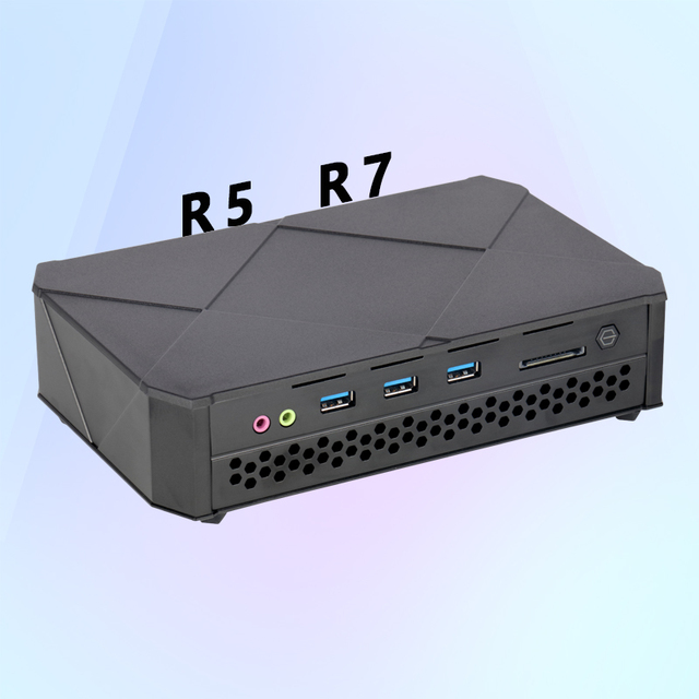 8-Core High Computing Power Ai Gaming Gamer Desktop Ddr5 Cpu Amd R5 6600H R7 6800H 7735Hs 7840Hs Mini Computer Pc