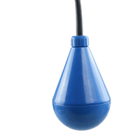 CHENF Nouveau design Capteur automatique en plastique pour réservoir d'eaux usées, contrôleur de niveau d'eau pour milieux liquides / Interrupteur à flotteur bleu en forme de goutte