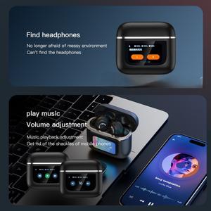 V8 A9 Pro TWS écouteurs 2025 tendance LCD écran tactile stéréo sans fil écouteurs avec réduction du bruit Sport <span class=keywords><strong>Tour</strong></span> Pro2 casque - Product Image 3