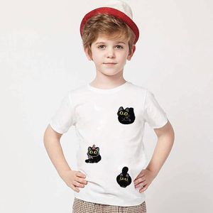 Patch brodé thermocollant écologique Chat Noir Stupid Bandage Kitten pour la décoration de vêtements et de sacs - Product Image 2