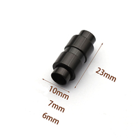 Résultats de bijoux en acier inoxydable 6mm fermoir avec rainure fermoir de roue pour Bracelet en cuir tissé fabrication de bijoux à bricoler soi-même