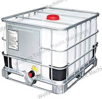 Máquina de soplado de extrusión de doble estación de doble capa para contenedores de HDPE IBC