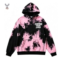 Sweat-shirts à capuche pour hommes Nanteng personnalisés de haute qualité, 100% polyester, design tie-dye, color-blocking, imprimé sur toile, style hip-hop