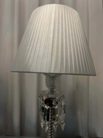 Lampe de table en cristal de style européen pour salon, lustre, lampe de chevet, cristal pur, cristal de lustre, décoration intérieure