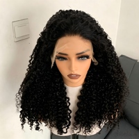 Perruque Lace Front 13x4 sans colle, cheveux humains bouclés Pixie, avec baby hair, ligne de cheveux naturelle, perruque douce et bouclée pour femme, usage quotidien