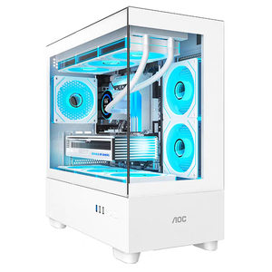 Torre de <span class=keywords><strong>PC</strong></span> para Servidor AOC Bulk Black RGB ATX/Micro ATX con Chasis de Vidrio Templado y Ventilador en Stock - Product Image 4
