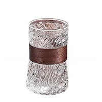 Tasse à café en verre résistant à la chaleur, style vintage, pour latte, Americano glacé, esthétique haut de gamme, anti-brûlure, tasse à thé, motif personnalisé