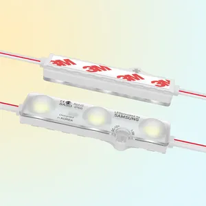 韩国设计的新型超声波焊接注射发光二极管模块5730 SMD IP67发光二极管模块，带3透镜三星发光二极管模块