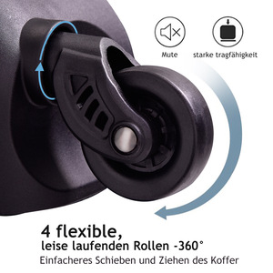 Maleta Rígida de Viaje con Candado TSA y Ruedas Giratorias para Hombre y Mujer, Material ABS, Resistente a Impactos y Anti-Robo - Product Image 3