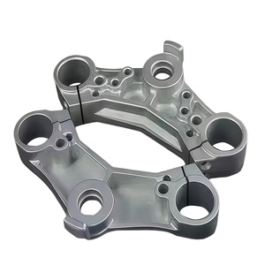 OEM CNC Machined Milled and Polished Stainless Steel <strong>Billet</strong> <strong>Aluminum</strong> Brass Triple Clamps for Motorcycle Custom Bike Parts - Product Image 2