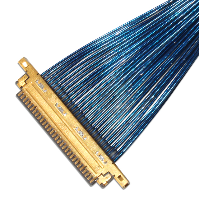 Custom 40-Pin to 30-Pin EDP LVDS Cable Assembly with Micro Coaxial Connectors for Computer LCD Display Panel Use