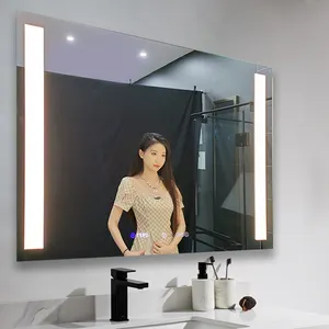 Factory Wholesale Wall Mounted Anti-Fog Dimmer CCT 3000k 4000k 6000k Hotel 2436/3636/4836 Inch Touch Sensor Big Smart Led Mirror