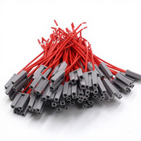 Konektor Pria Plastik Abu-abu 2-Pin dengan Kabel Pre-crimped, Perakitan Kabel Berinsulasi PVC Warna Kustom untuk Peralatan Rumah Tangga