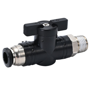 BC8-02 บอลวาล์วนิวเมติกแบบแมนนวล 1/2 นิ้ว วาล์วควบคุมแก๊สแบบเกลียวสำหรับการควบคุมการไหลของอากาศ - Product Image 2