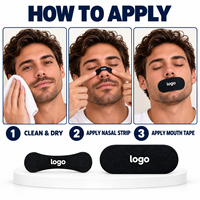 Patch nasal sportif anti-frottement, conception adhésive pour le soulagement de la congestion nasale, arrêt du ronflement et de la respiration buccale, élargissement de l'entrée d'air