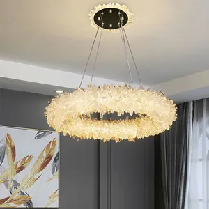 Crystal Chandelier Suspension Wire Length Stretch Pearl Decorative Textured Pendant Lamp Jewel Granule Ceiling Lights