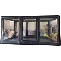 Abri de voiture gonflable étanche et anti-poussière, tente de stockage extérieure pour voiture, tente d'exposition de voiture gonflable transparente