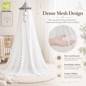 Mosquitera <span class=keywords><strong>para</strong></span> <span class=keywords><strong>Cuna</strong></span> BN001 Cool Baby, Plegable, Diseño Moderno, Malla <span class=keywords><strong>de</strong></span> Poliéster, Compatible con Todos los Tamaños <span class=keywords><strong>de</strong></span> <span class=keywords><strong>Cuna</strong></span> - Product Image 3