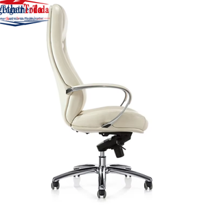 Silla Ejecutiva Giratoria de Cuero con Respaldo Alto, Ajustable en Altura, para Oficina, Entrega Rápida - Product Image 6