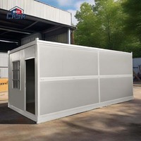 Maison conteneur pliable de 20 pieds en gros, maison en acier portable pour la construction/les urgences