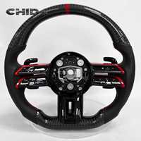 Convient pour le volant en fibre de carbone Mercedes Benz W205 W176 W205 W212 W222 W463 W464 W205 W44 W204 W218 E63