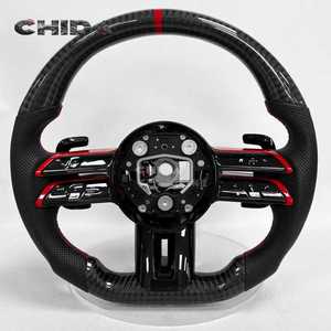 Convient pour le volant en fibre de carbone <span class=keywords><strong>Mercedes</strong></span> Benz W205 W176 W205 W212 W222 W463 W464 W205 W44 W204 W218 E63 - Product Image 1