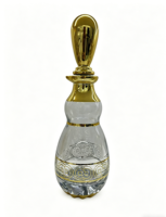 Flacons d'huile essentielle décoratifs de luxe classiques arabes de haute qualité, 150 ml, avec placage or UV, bouchon et carton