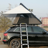 Tente de toit rigide pour SUV 4 personnes, modèle 2026 Canada Australie, en aluminium, type clamshell triangulaire, pour camping sur toit de voiture