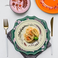 Ensemble de vaisselle enchanteur inspiré de la nature pour restaurants ensemble de table en porcelaine pour banquet d'hôtel personnalisable
