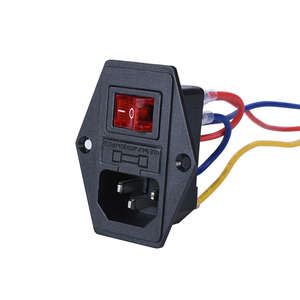 3D-Drucker DIY-Kit Wippschalter Netzschalter Steckdose Knopf <span class=keywords><strong>2</strong></span>/3 Pins mit Kabel 10A mit Sicherung 16AWG Silikon-Stromkabel - Product Image 3