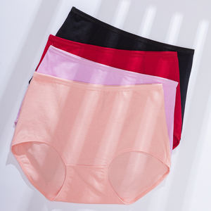 Sous-vêtements élastiques doux de <span class=keywords><strong>grande</strong></span> <span class=keywords><strong>taille</strong></span> pour femmes, culotte en coton respirante et Sexy à <span class=keywords><strong>taille</strong></span> haute, XL-6XL - Product Image 6