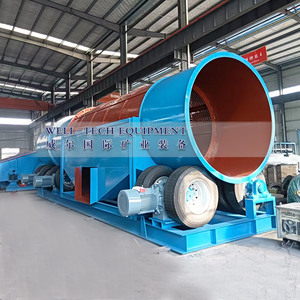 Nhiệm vụ nặng nề Scrubber trommel Trống máy giặt lớn vàng khai thác nhà máy rửa với động cơ bơm bánh răng mang thành phần cốt lõi - Product Image 3