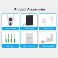 Caméra de sécurité extérieure 4G FHD solaire PTZ avec carte SIM et enregistrement intelligent AOV pour la surveillance de la maison, de la ferme, du jardin et de la propriété