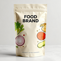Custom Design Vochtbestendige Food Grade Plastic Bevroren Gedroogde Groenten En Fruit Verpakking Doypack Stand-Up Bags Zakjes