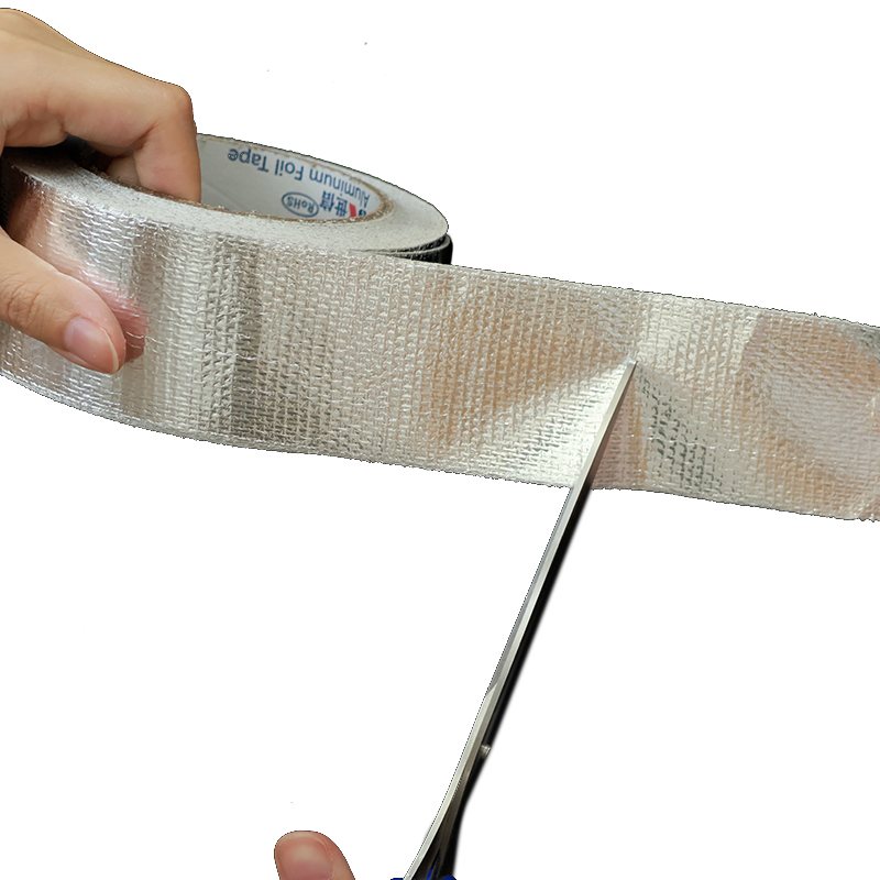 Self-Adhesive Aluminum Fiberglass Foil Tape Waterproof, Heat-Resistant Construction Tape