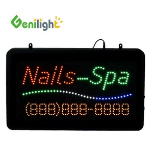 <span class=keywords><strong>Enseigne</strong></span> LED d'intérieur Genlight 22*13 pouces DC12v Professional Custom <span class=keywords><strong>Flash</strong></span> Edge Advertising Offre Spéciale for Retail Store Nails SDK - Product Image 2