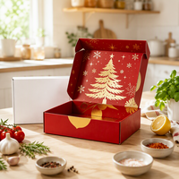 Boîte d'expédition en carton ondulé personnalisée avec impression et panneau monobloc pour l'emballage e-commerce et les commandes en gros