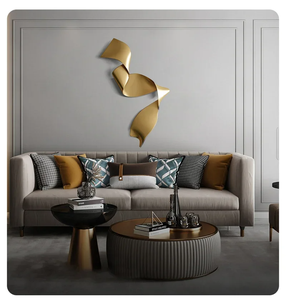 Decoración de pared <span class=keywords><strong>minimalista</strong></span> italiana, colgante de pared de salón, luz colgante de lujo creativa de acero inoxidable, decoración colgante de arte - Product Image 5