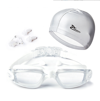 Bonnet pince-nez avec logo personnalisé paquets de bouchons d'oreille lunettes pour nager sans fuite adulte protection UV lunettes de natation anti-buée pour triathlon