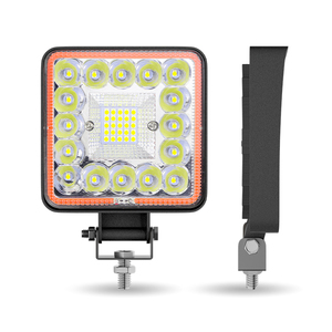 Barra LED 4 pulgadas 123W foco de alto brillo LED 4x4 COB Angels Eyes LED luz de trabajo antiniebla lámpara de conducción tractor excavadora bombilla led - Product Image 3