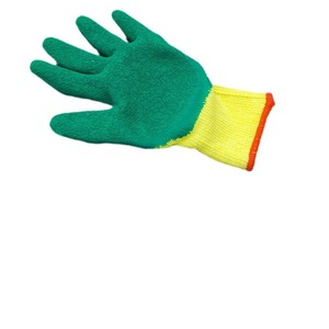 Gants de sécurité Polaris jaunes en gaze, avec revêtement en caoutchouc synthétique vert, résistance aux coupures niveau 3, pour la construction et l'industrie du verre - Product Image 3