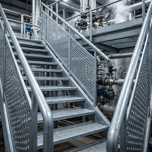 Peldaños Perforados <span class=keywords><strong>de</strong></span> Acero Inoxidable, Varias Especificaciones, Peldaños Perforados Galvanizados <span class=keywords><strong>para</strong></span> Construcción <span class=keywords><strong>de</strong></span> Ingeniería y Renovación <span class=keywords><strong>de</strong></span> <span class=keywords><strong>Escaleras</strong></span> - Product Image 2