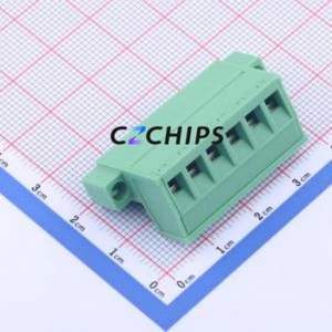 KF2EDGRKM-5.0-6P Plug-in Terminal Block P=5mm Connector Plug Screw Fixing 1x6P 5mm - Product Image 2