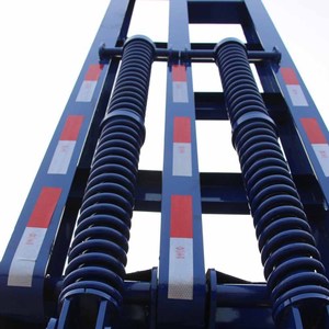 Diskon besar transportasi ekskavator 3 AS 4 AS leher angsa tempat tidur rendah tempat tidur Semi truk Trailer - Product Image 5