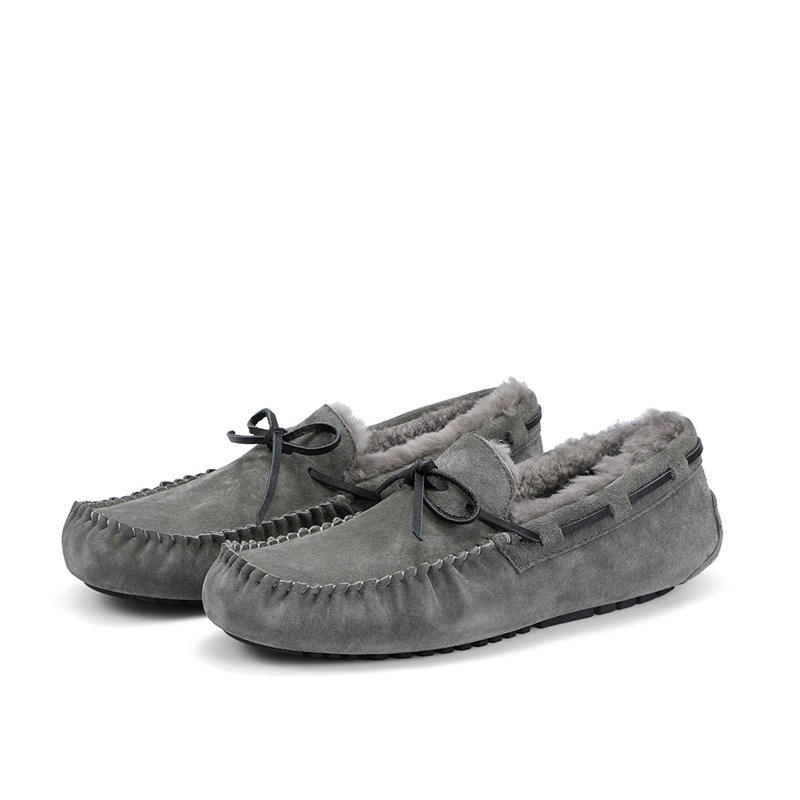 Men's Loafers with Faux Fur Warm Stylish Winter Shoes