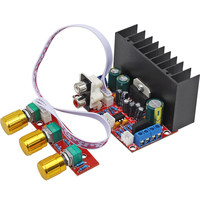 Module d'amplificateur audio DIY 2.1 canaux TDA7377 pour subwoofer et enceintes, carte de modification avec alimentation unique pour ordinateur