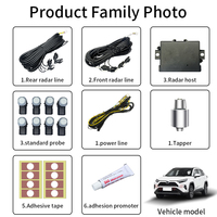 Kit complet de capteurs de stationnement pour Toyota RAV4 XA50 SUV, sans découpe de pare-chocs, radar de stationnement arrière avec accessoires d'installation complets