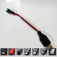 Chargeur de batterie LiPo 3.7V câble de charge USB prise air-air petite tête blanche X5C aviator X320 chargeur
