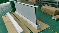 Écran de projection électrique à tension par languettes, gris ALR, 120 pouces, écran de projection à sol relevable, écran de 120 pouces
